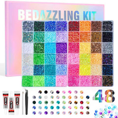 Beauterra front packaging showing full rhinestone kit and included tools for easy starts