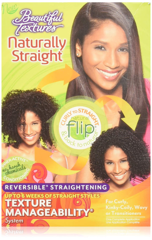 Beautiful Textures front kit packaging showing products and benefits for easier styling