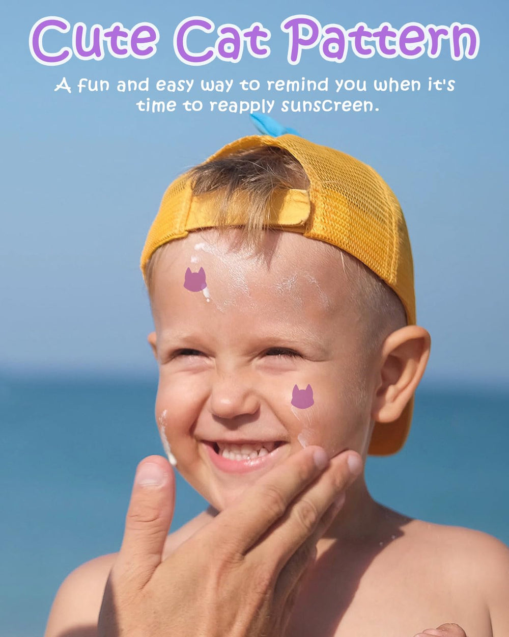 Beautistin sticker darkening to indicate higher UV exposure and action