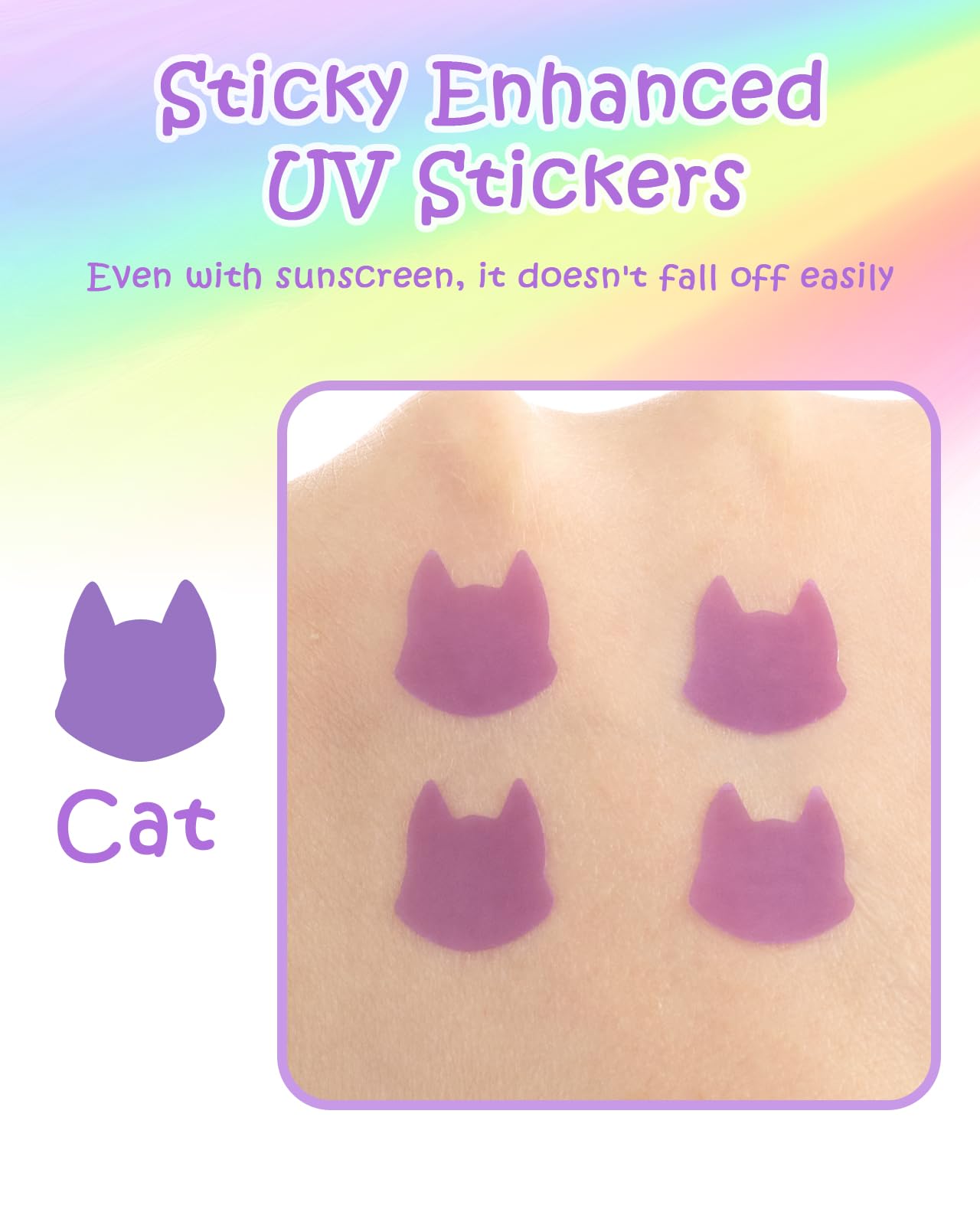 Beautistin sticker on wet skin near pool showing water-resistant benefit