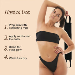 Beauty by Earth wet applicator after rinse demonstrating easy cleaning benefit