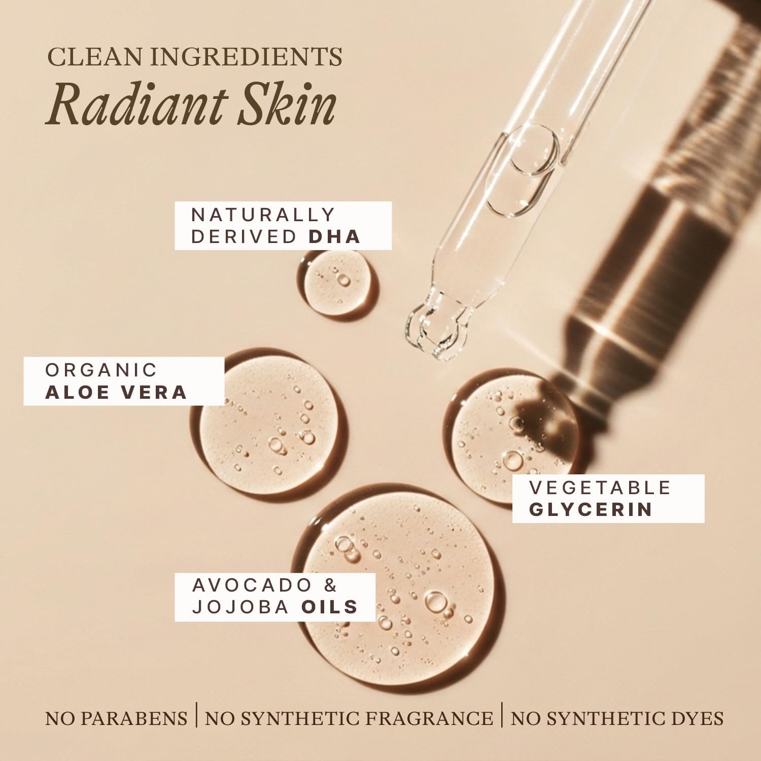Beauty by Earth before and after face comparison showing subtle bronzing