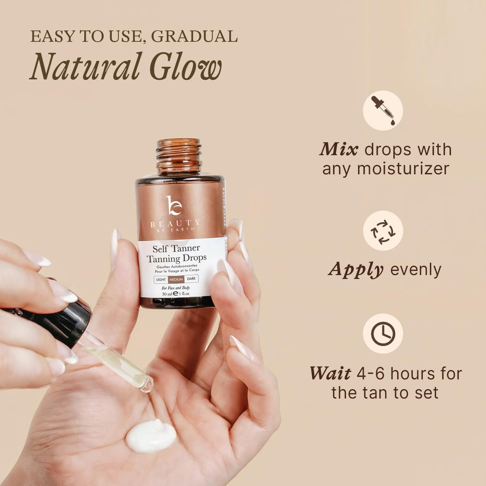 Beauty by Earth bottle beside ruler showing compact travel size