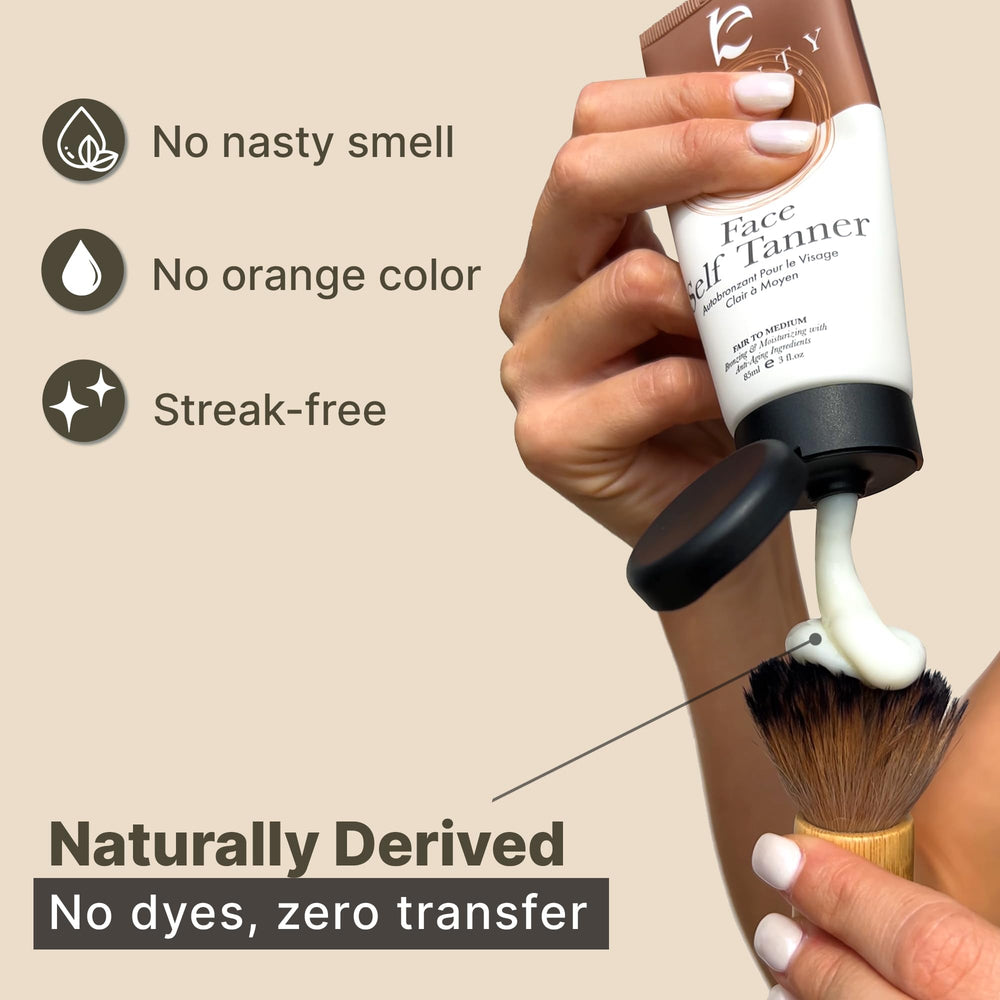 Beauty by Earth lotion texture closeup showing smooth, blendable finish