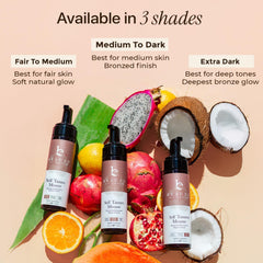 Beauty by Earth mousse staged in bathroom for an at-home sunless routine