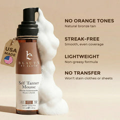 Beauty by Earth application with tanning mitt for streak free, even coverage