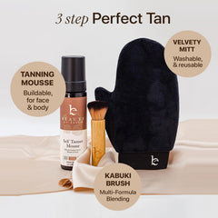 Beauty by Earth size and contents layout showing kit components