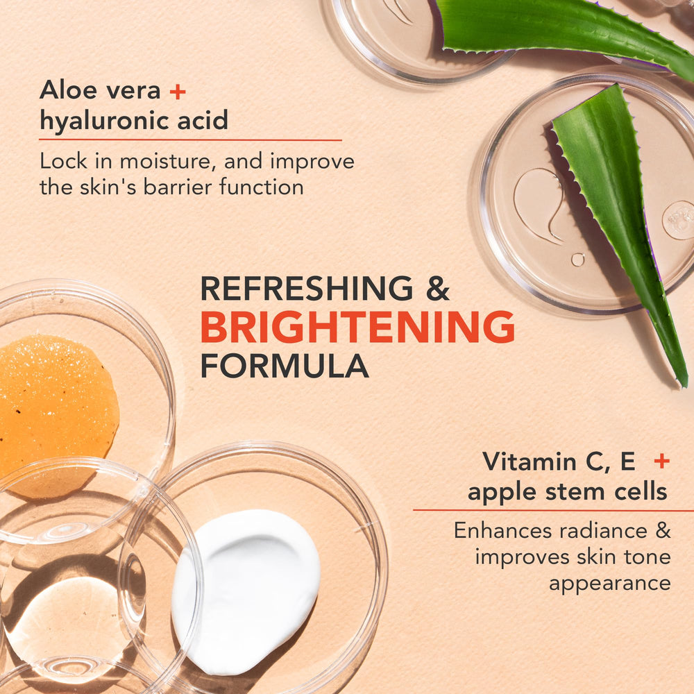 Beauty by Earth applying cream to cheek demonstrating hydration and brightening