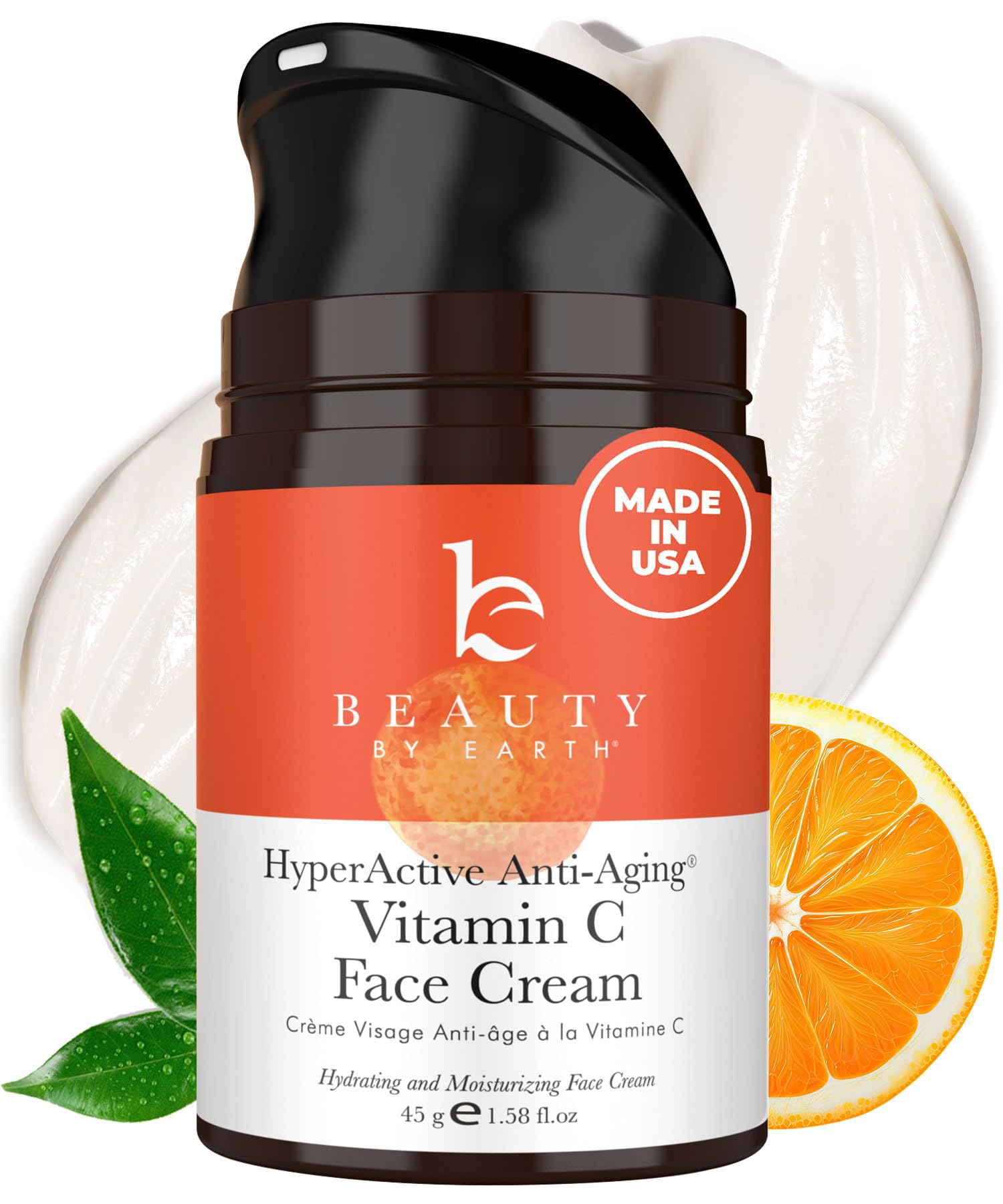 Beauty by Earth jar front view showing clean packaging and hydration benefit