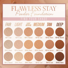 Beauty Creations foundation applied on model for matte, even coverage benefit