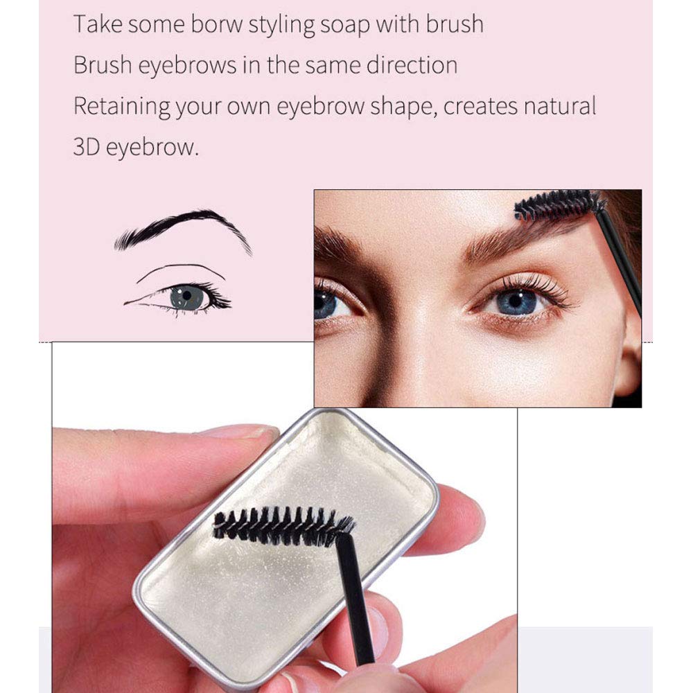 Beauty Glazed compact brush inside box ready for on-the-go brow styling and touch-ups