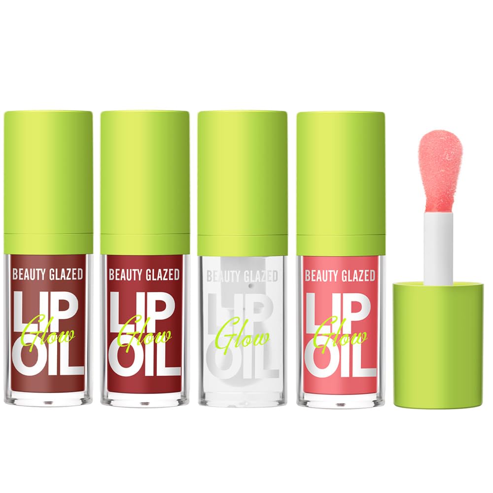 Beauty Glazed front-closed lip oil tube showing sleek design and portability