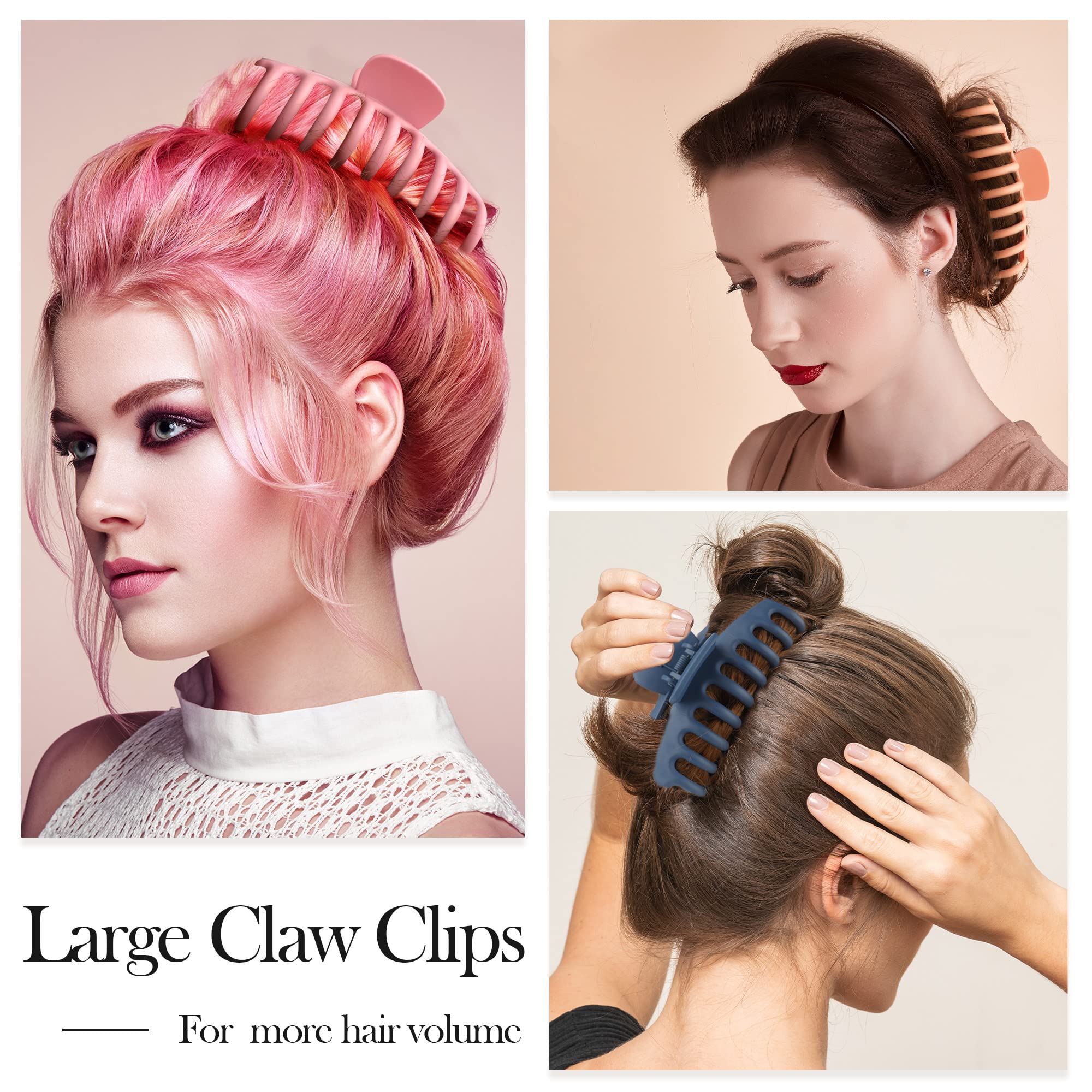 Beauty.H.C clip next to a hand showing 4.3 inch scale and convenience