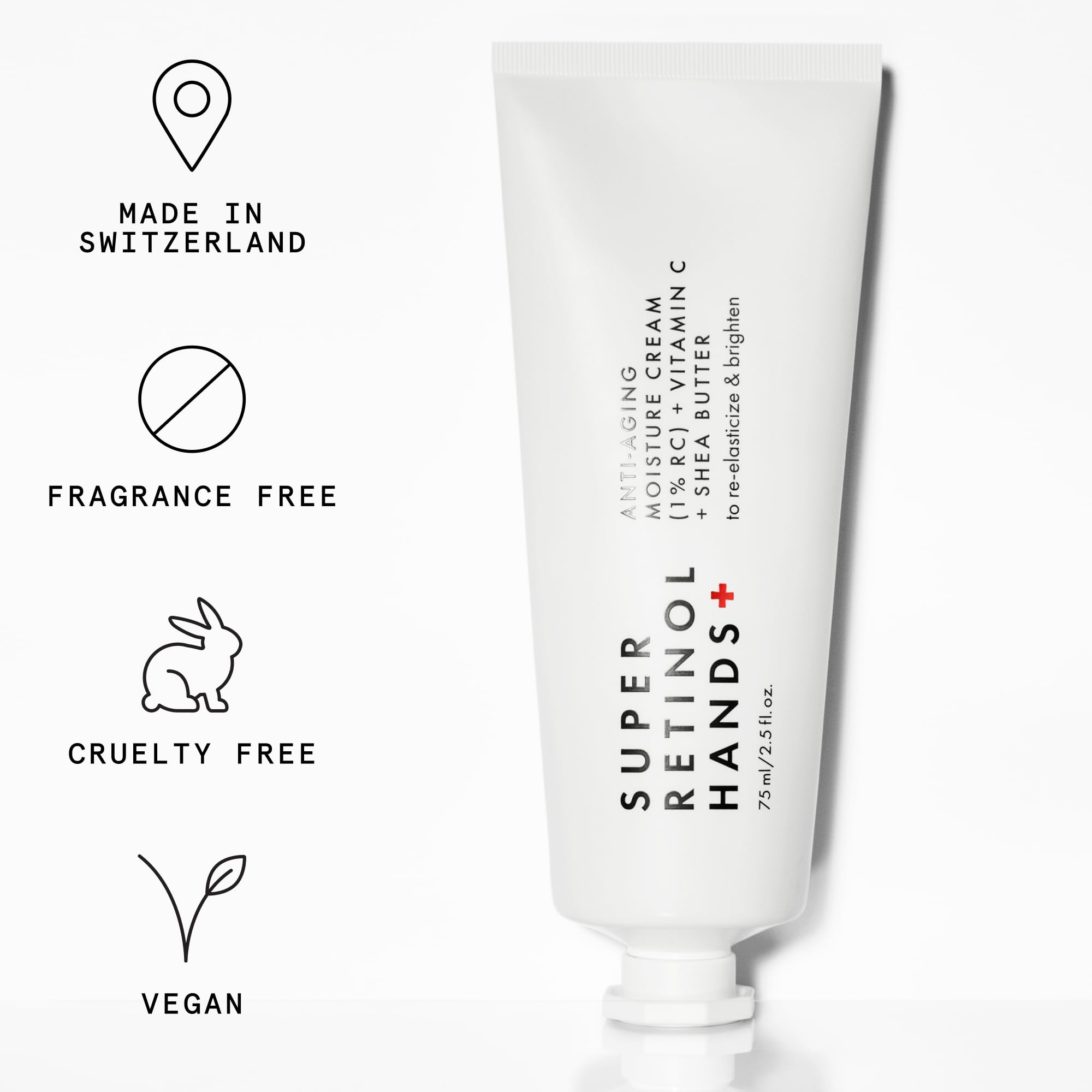 Beauty Pie tube on vanity showing lifestyle use and night routine fit