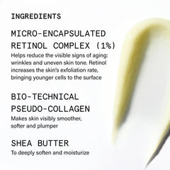 Beauty Pie label close-up highlighting ingredients and transparent formulation