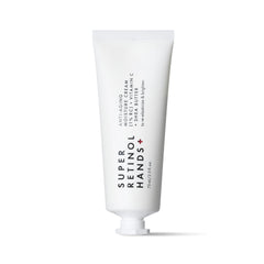 Beauty Pie tube front view showing product and clear benefit of firming