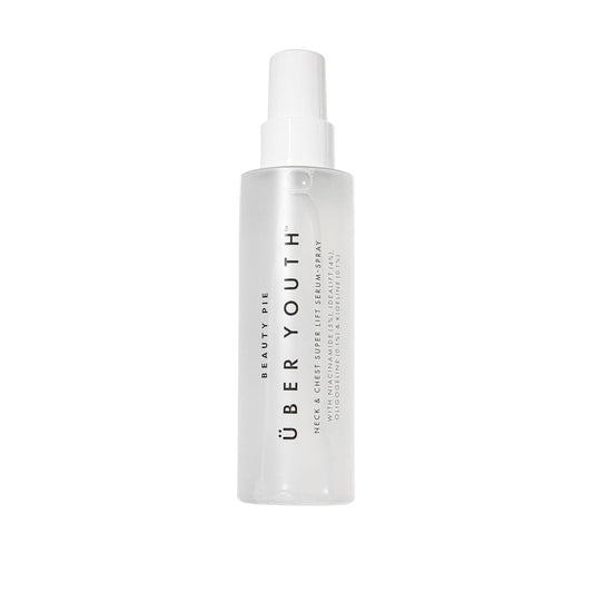 Beauty Pie bottle front packaging showing sleek serum benefits
