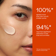 BeautyStat single drop on skin illustrating quick absorption and glow