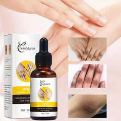 BEAUTYTURESS hand applying serum to knuckles for smoother-looking skin