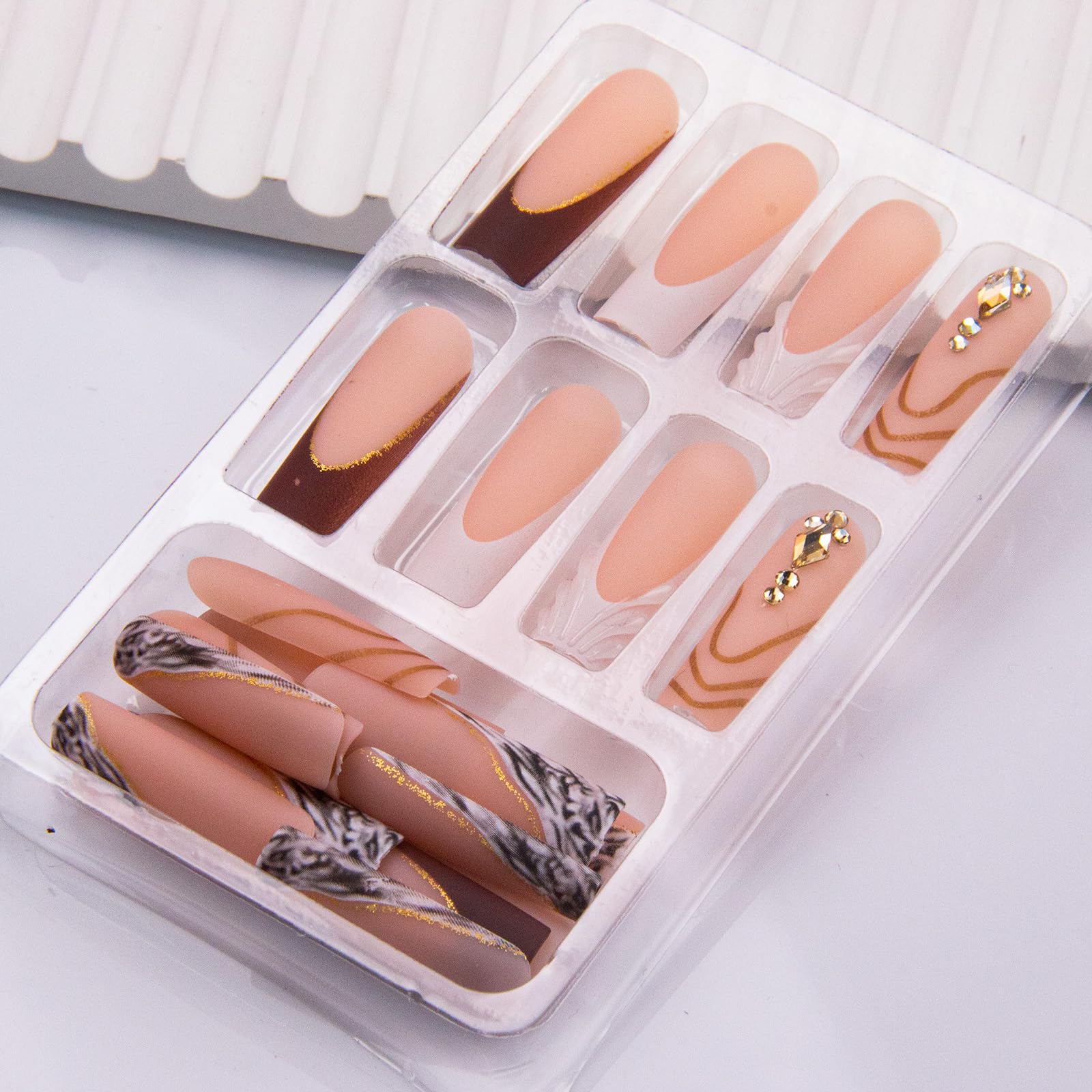 BEAWTH press-on nails worn on hand at an event for instant salon-ready manicure
