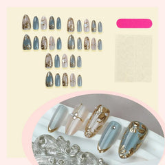 BEAWTH scale with fingers showing true size fit and proportion on a natural nail