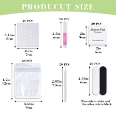 Bebbtiy prep pad and wooden stick for clean nail prep advantage