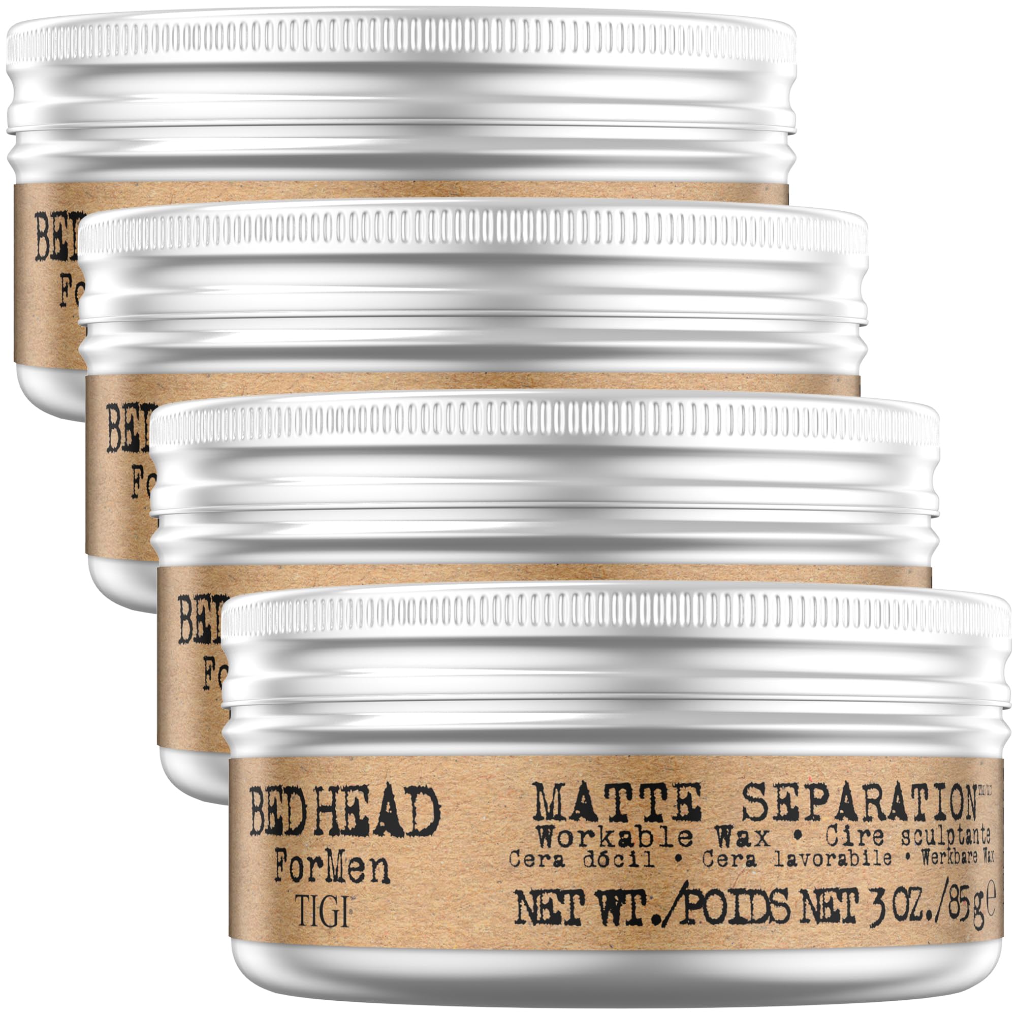 Bed Head by TIGI front jar showing label and pack benefit