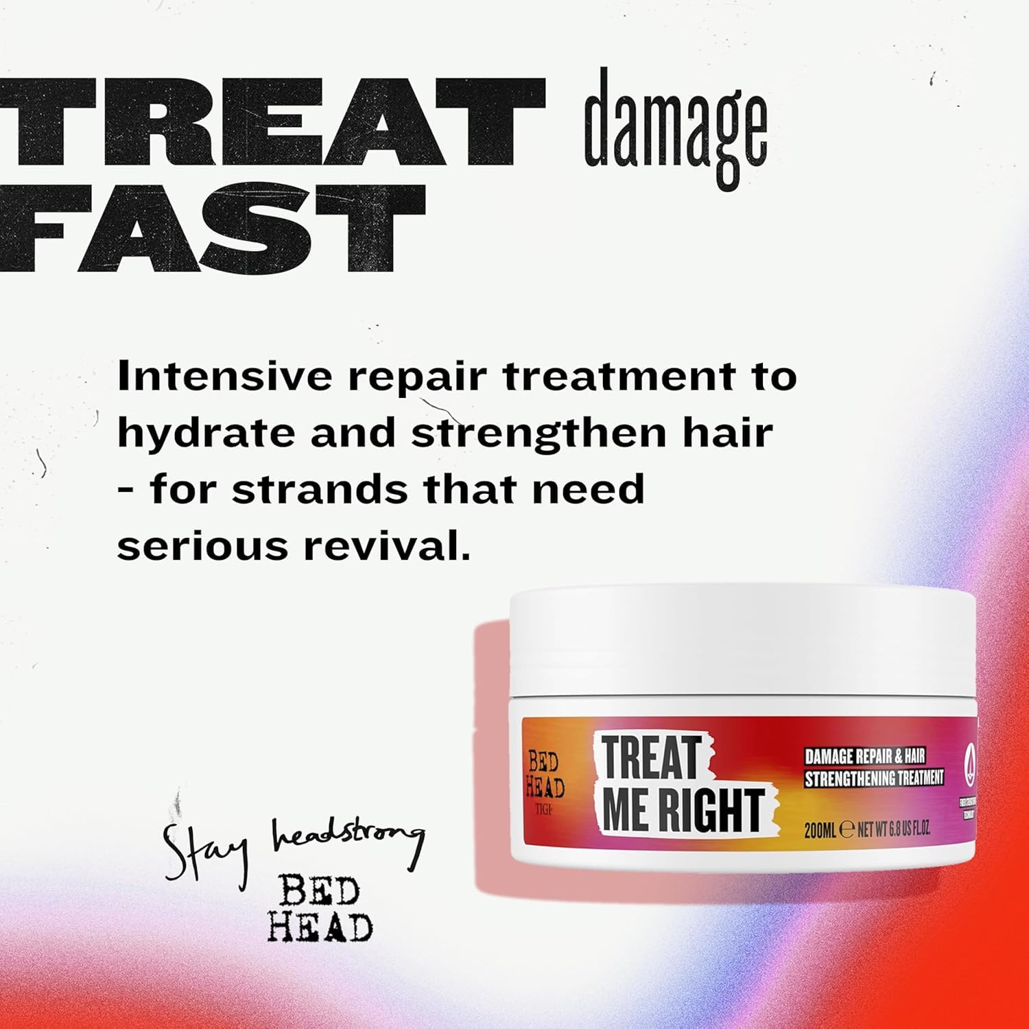 Bed Head Treat Me Right creamy texture close-up showing rich formula for deep conditioning