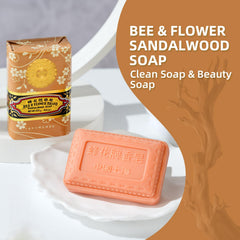 Bee & Flower close-up of bar texture highlighting creamy lather and moisturizing feel