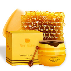 Bee Balm honey pot front view showing compact packaging and immediate hydration