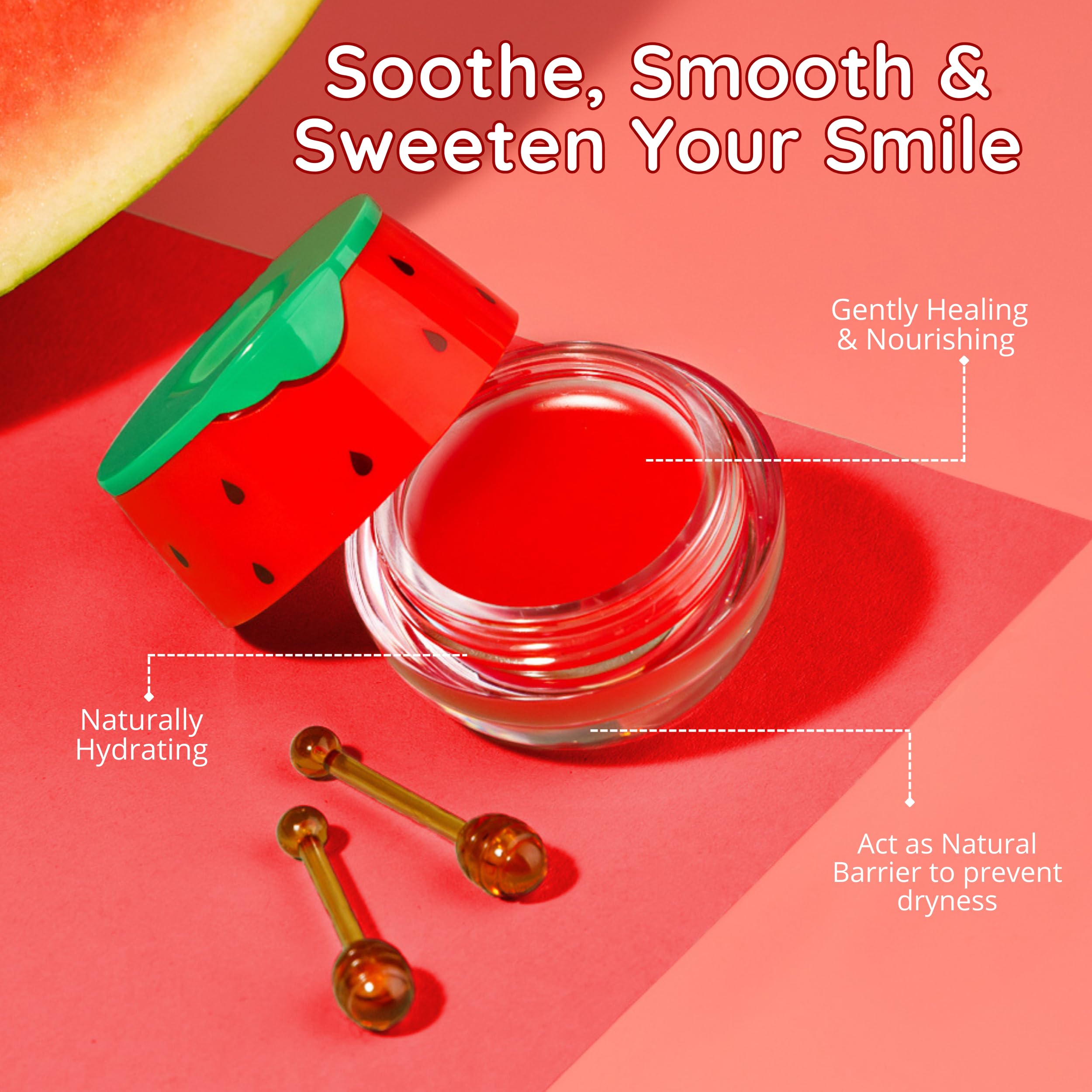 Bee Balm being applied to lips showing smooth coverage and instant comfort benefit