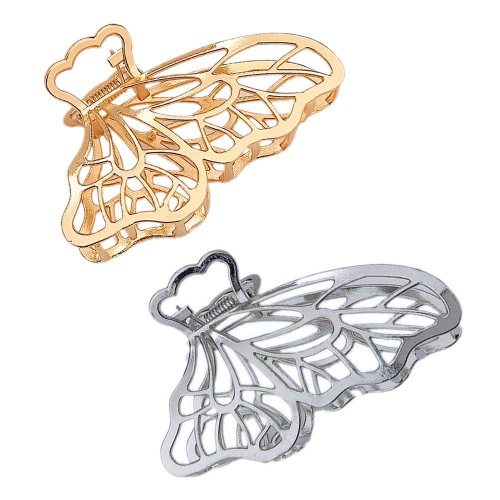 BeeGift butterfly clip front view showing elegant design and reliable hold