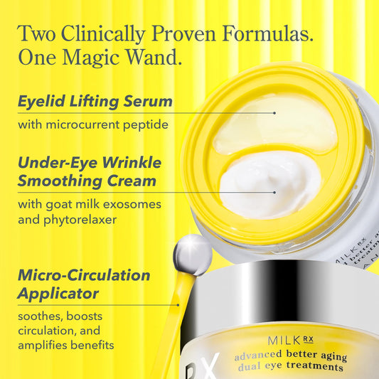 Beekman 1802 under-eye cream texture close-up showing rich hydration benefit