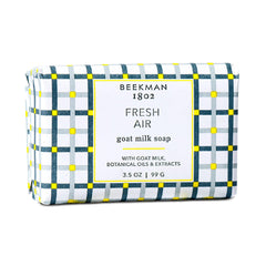 Beekman 1802 front packaging showing Fresh Air bar and benefits