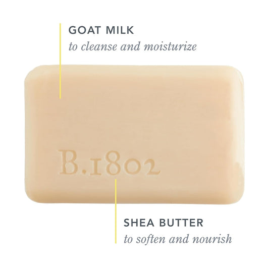 Beekman 1802 side profile with foam demonstrating rich lather