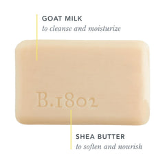 Beekman 1802 side profile with foam demonstrating rich lather