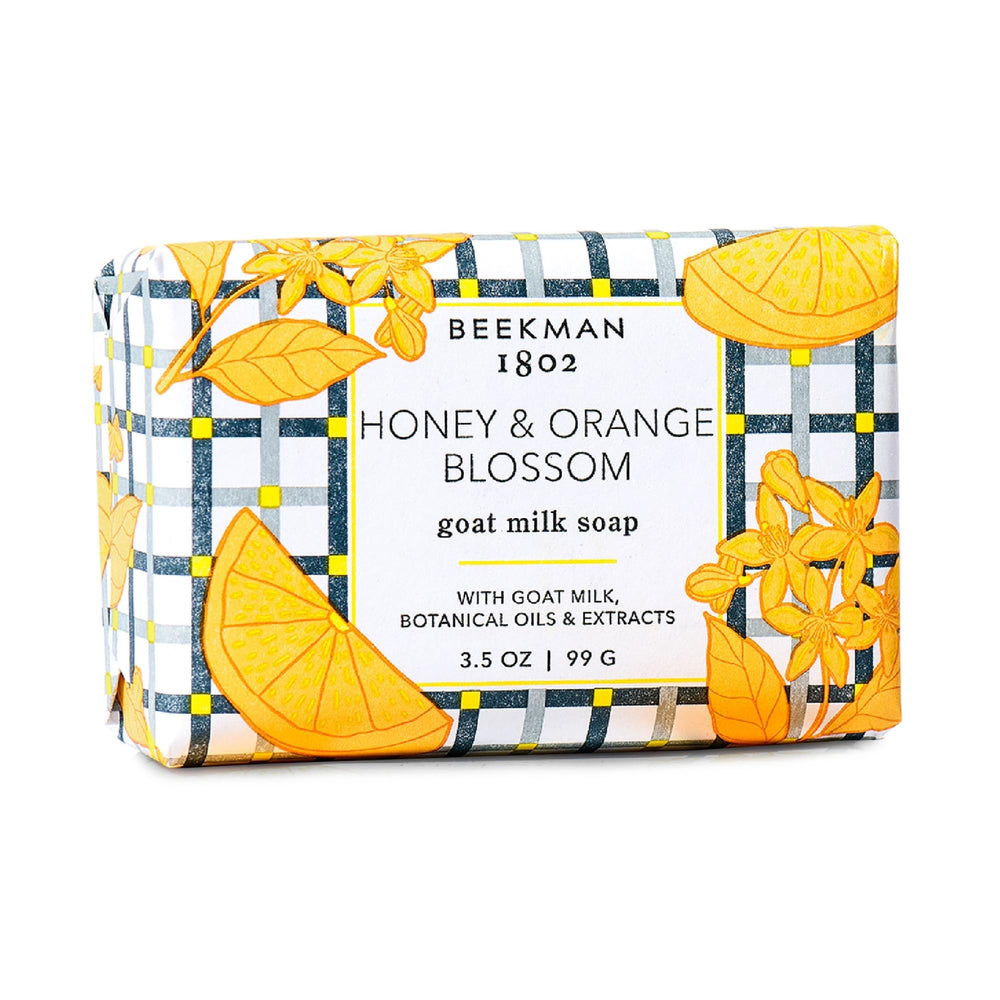 Beekman 1802 front packaging view showing bar and scent benefits