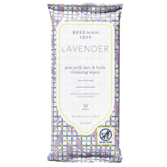 Beekman 1802 front packaging showing lavender pack and 30-count convenience
