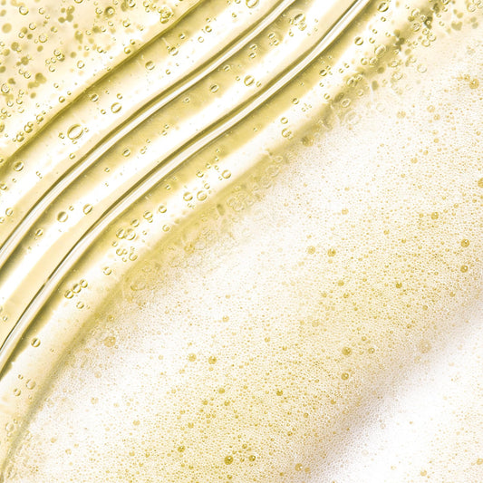 Beekman 1802 gel texture close-up demonstrating gentle glide