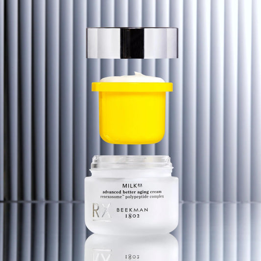 Beekman 1802 refill pod open detail highlighting refill fit and convenience