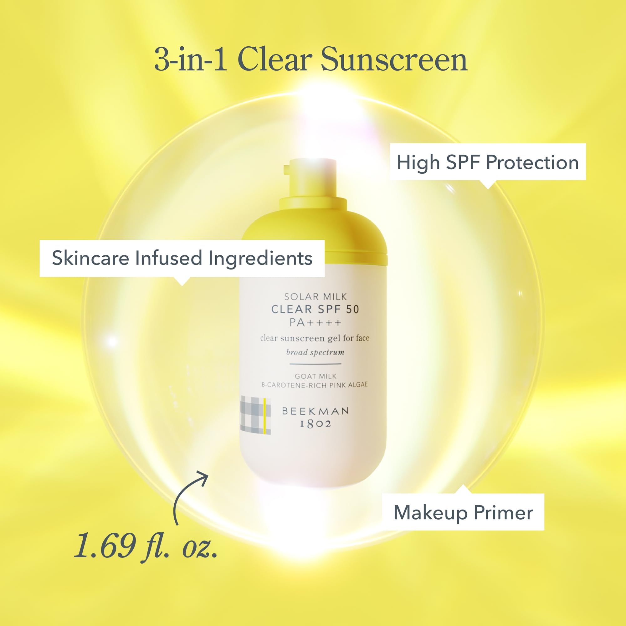 Beekman 1802 layering under makeup showing primer compatibility benefit