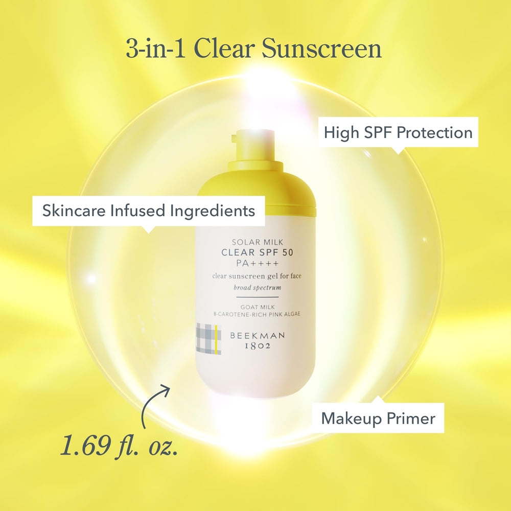 Beekman 1802 layering under makeup showing primer compatibility benefit