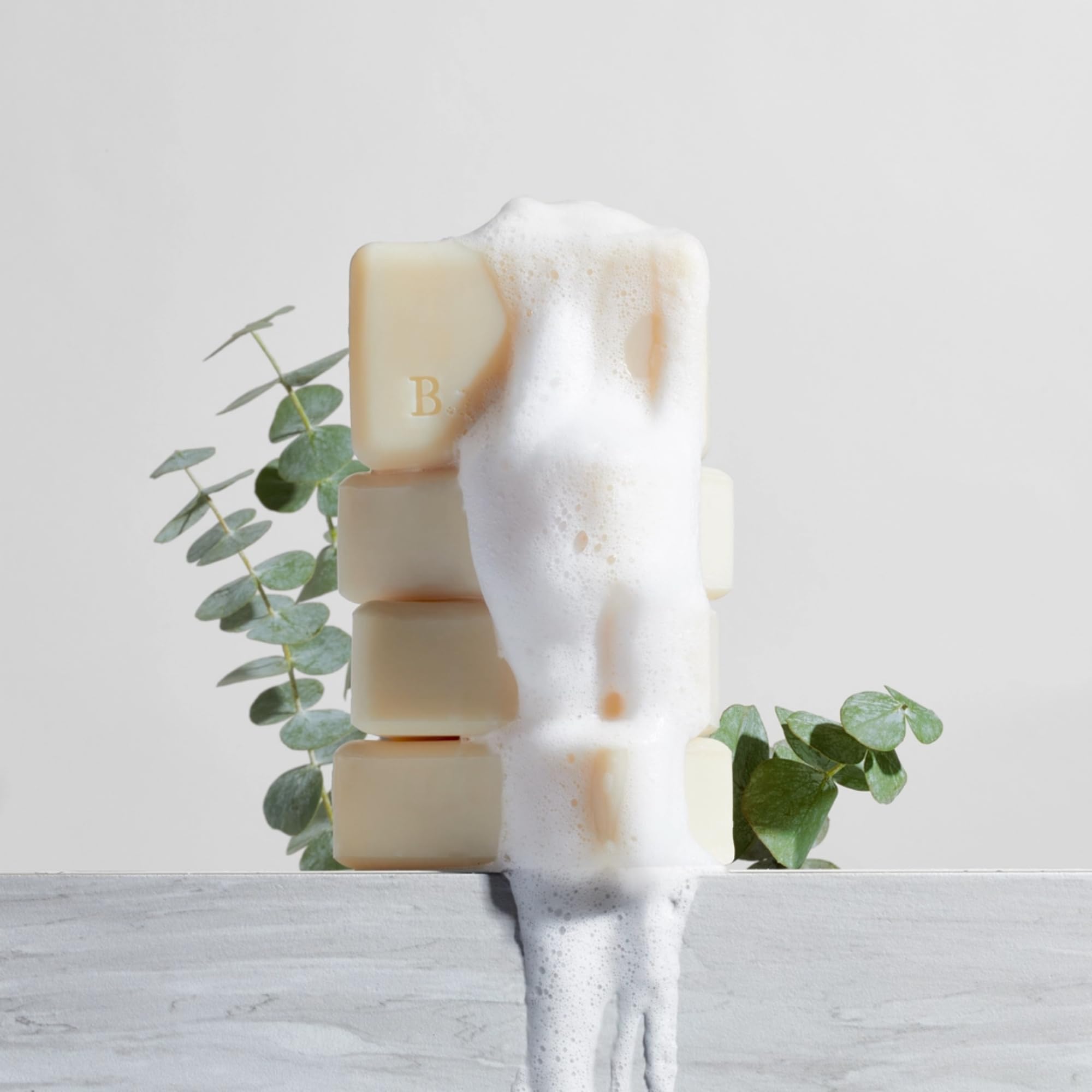 Beekman 1802 triple-milled soap cross-section indicating dense durability