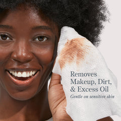 Beekman 1802 wipe fiber close-up showing soft texture for gentle skin touch