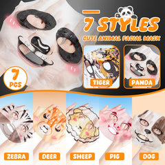 Beenefits colorful animal face designs laid out to highlight variety and fun