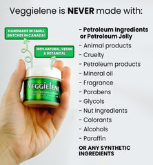 Beesaluxe Veggielene label ingredients list emphasizing natural formulation
