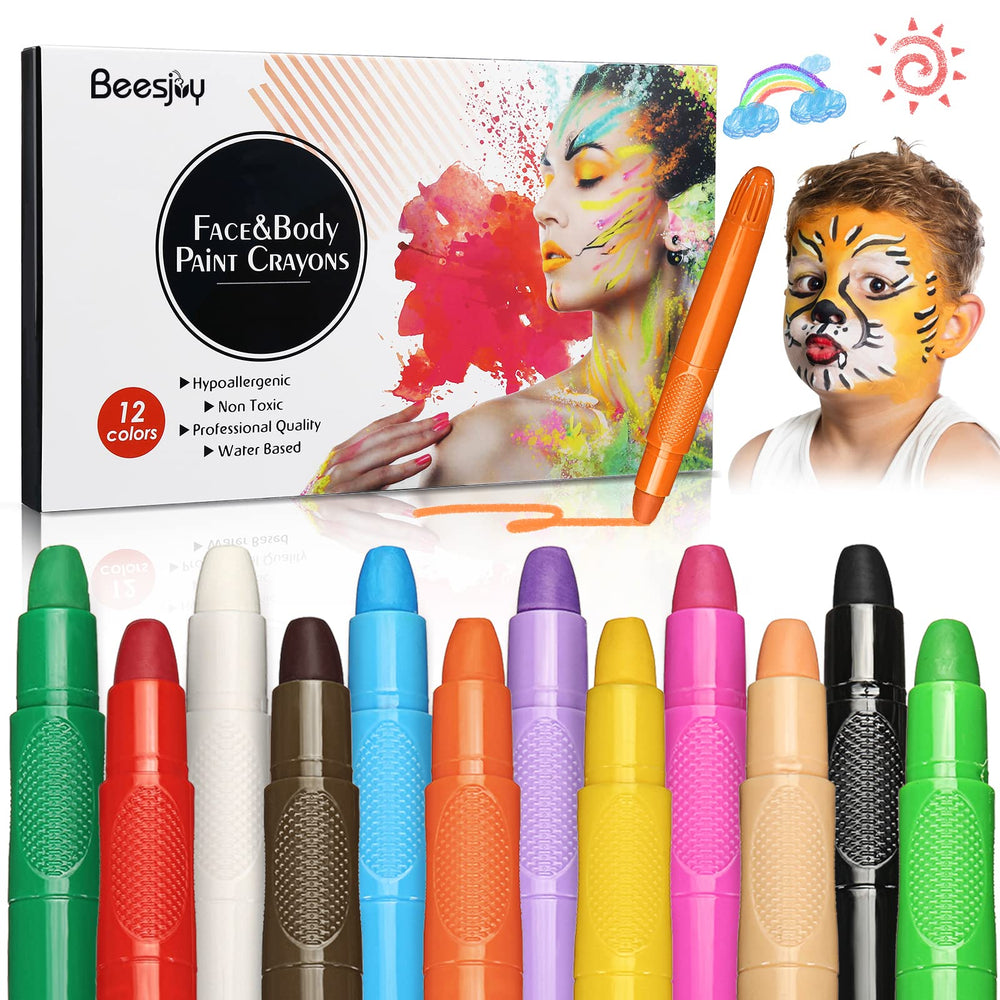Beesjuy party lifestyle kids wearing painted faces at birthday celebration