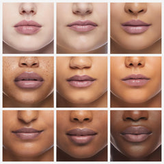 Beessential applying balm outdoors protecting lips from wind and dryness