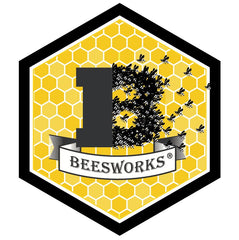 BEESWORKS product label and ingredient list emphasizing cosmetic-grade purity