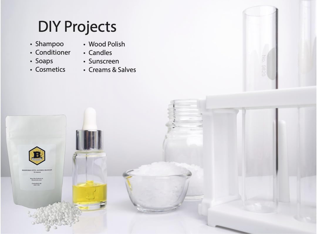 BEESWORKS scooping granules on scale for accurate DIY recipe measurements
